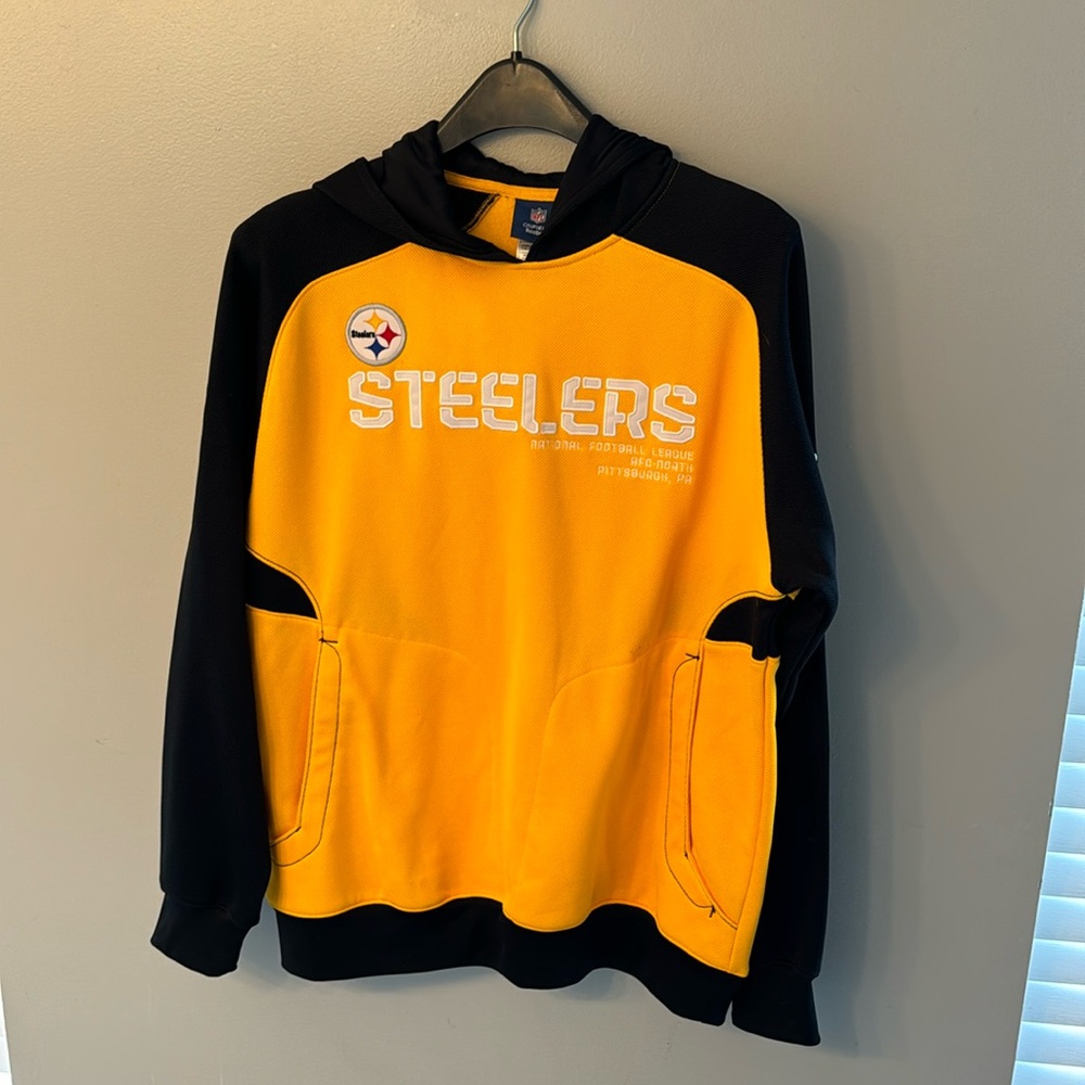 mens Reebok NFL Steelers Hoodie size S
